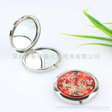 Iron Round Compact Mirror Makeup Mirror